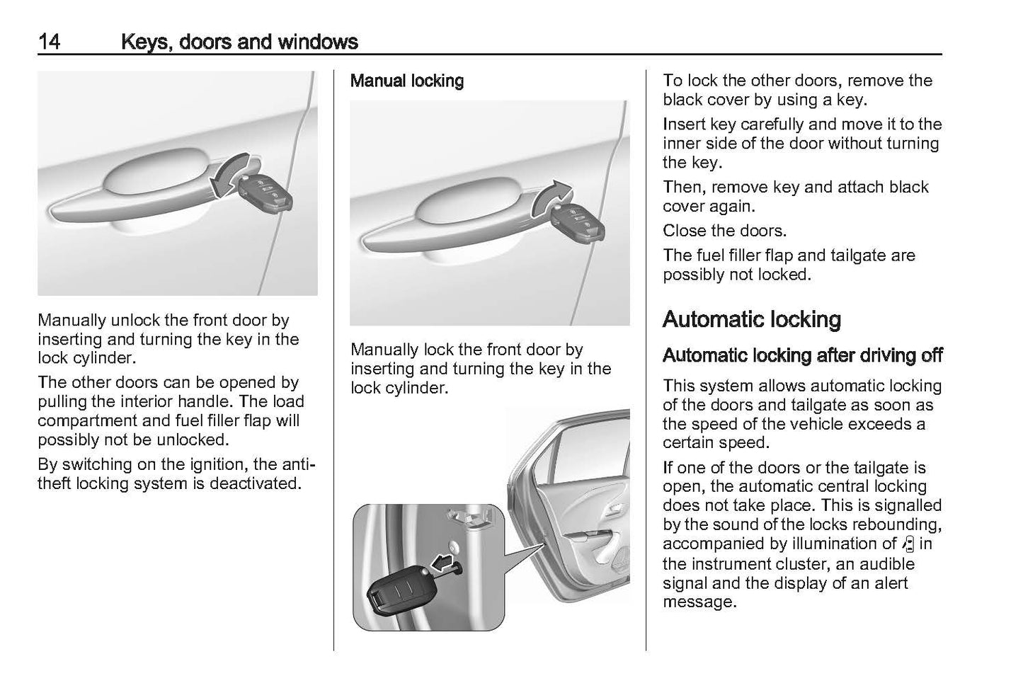 2020-2021 Vauxhall Corsa Owner's Manual | English