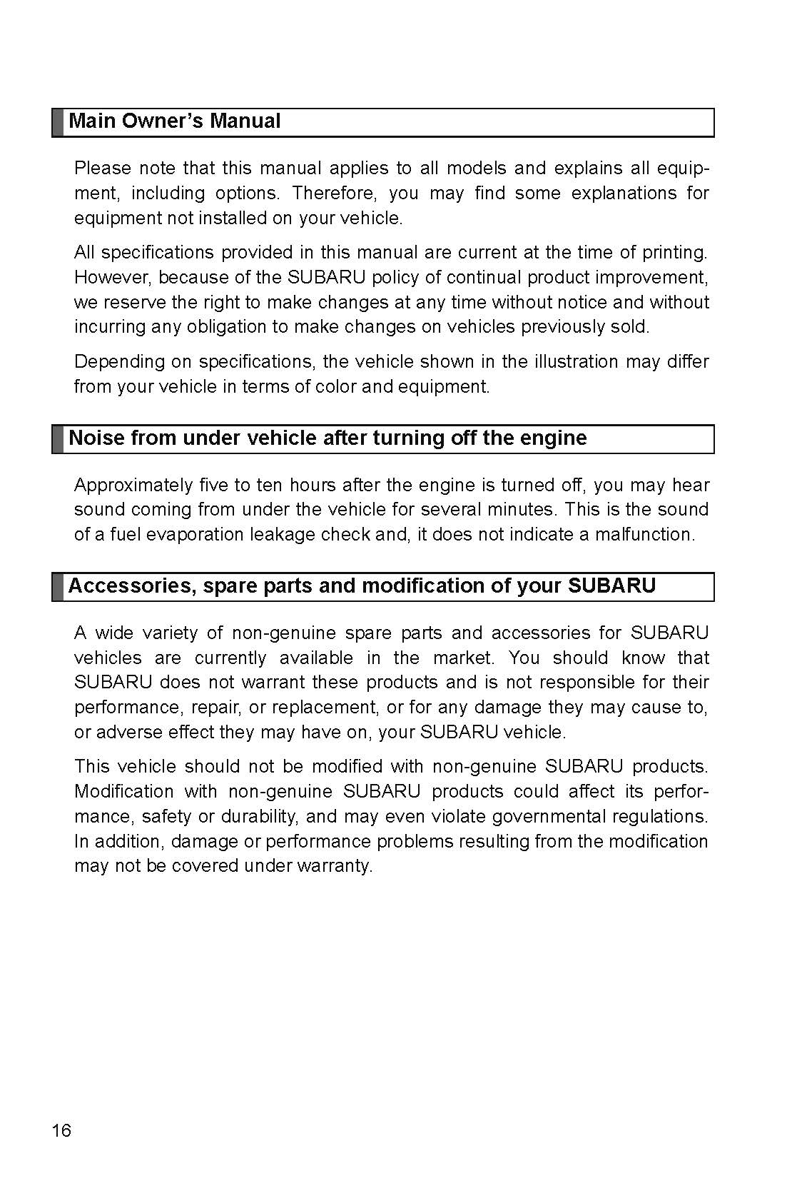 2018 Subaru BRZ Bedienungsanleitung | Englisch