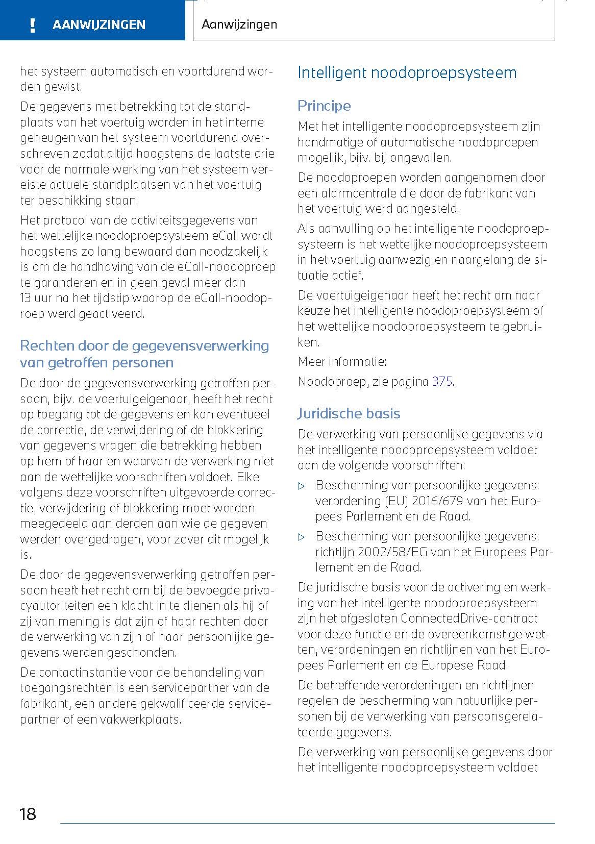 2022-2023 BMW i4/i4 Gran Coupé Owner's Manual | Dutch