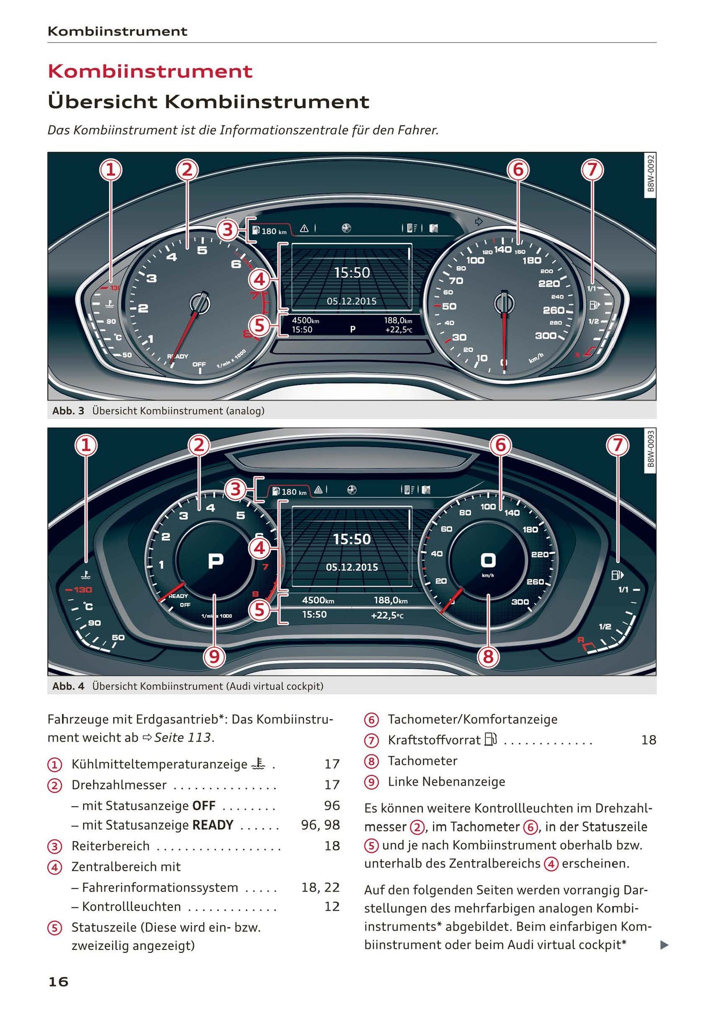 2017-2020 Audi A5 Bedienungsanleitung | Deutsch