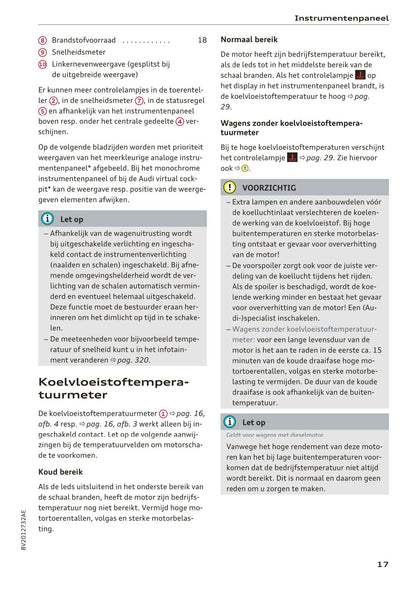 2016-2018 Audi A3/S3/RS 3 Bedienungsanleitung | Niederländisch