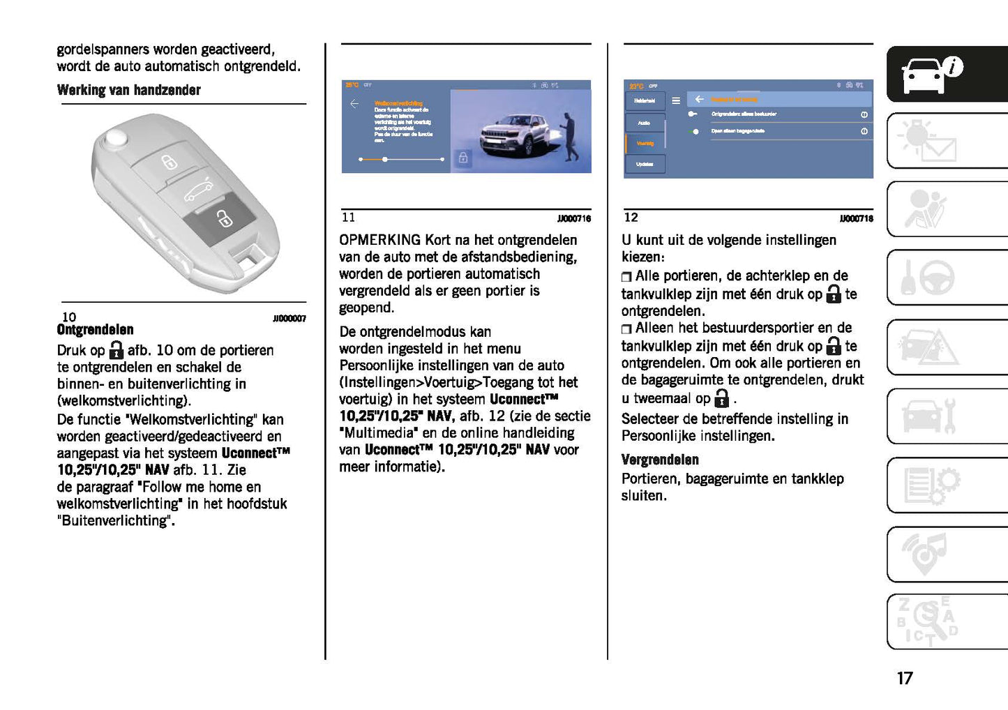 2022-2023 Jeep Avenger Bedienungsanleitung | Niederländisch