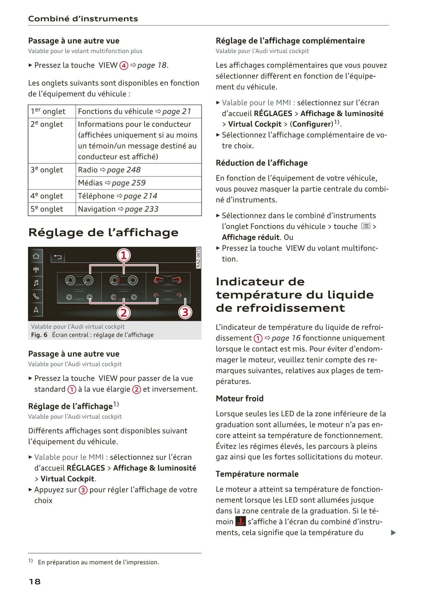 2018-2023 Audi Q3/Q3 Sportback/RS Q3/RS Q3 Sportback Owner's Manual | French