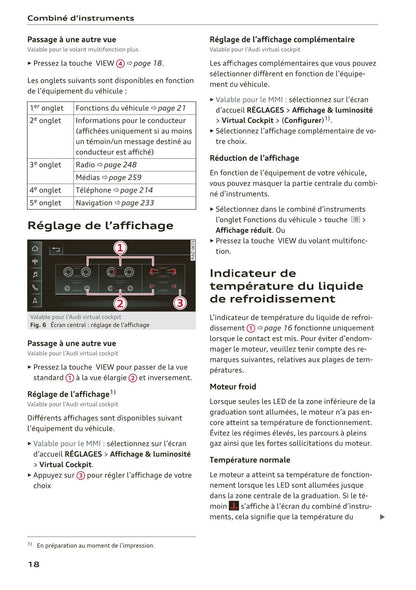 2018-2023 Audi Q3/Q3 Sportback/RS Q3/RS Q3 Sportback Owner's Manual | French