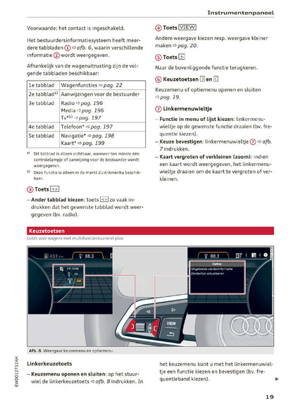 2018-2019 Audi A4/RS 4/S4 Owner's Manual | Dutch