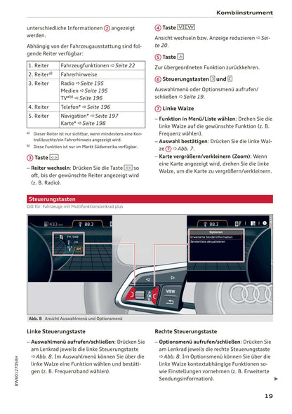 2017-2020 Audi A5 Bedienungsanleitung | Deutsch