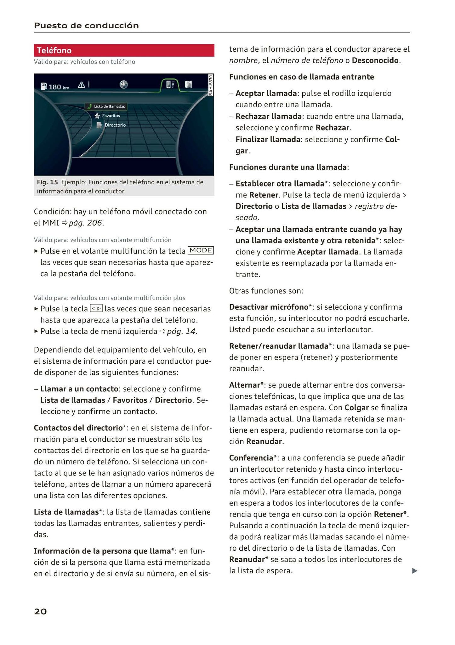 2015-2019 Audi A4/A4 Avant/A4 Limousine Owner's Manual | French