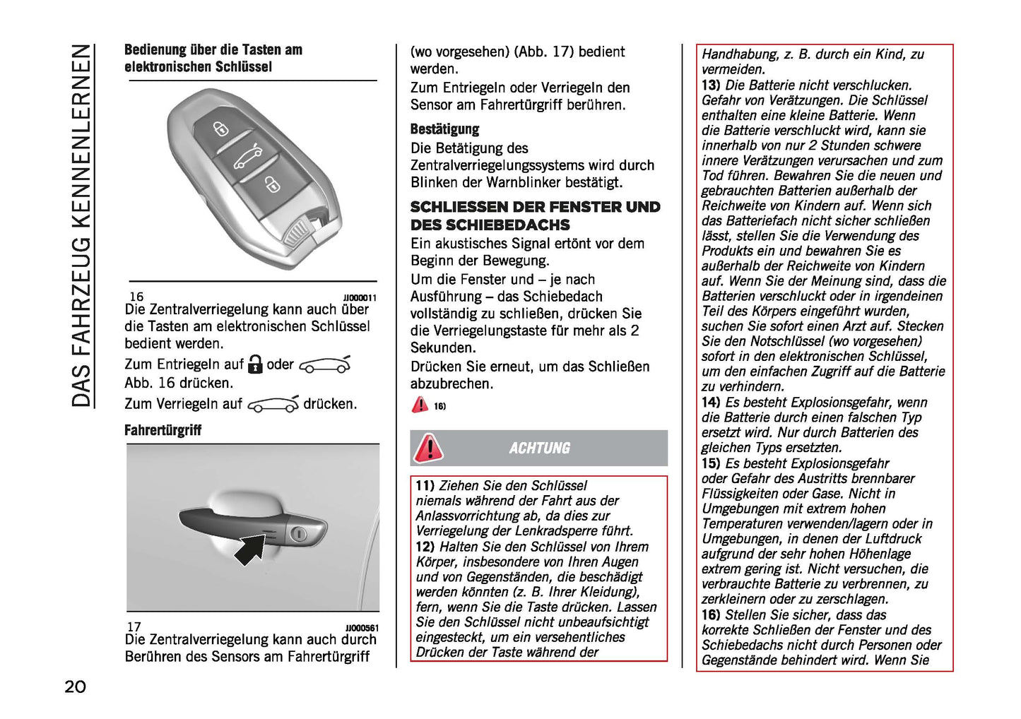 2022-2023 Jeep Avenger Bedienungsanleitung | Deutsch