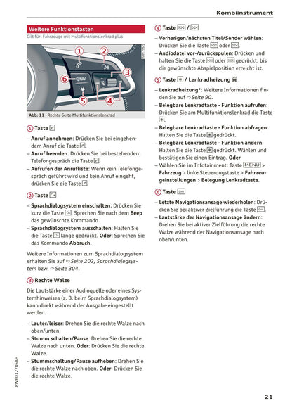 2017-2020 Audi A5 Bedienungsanleitung | Deutsch