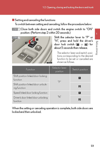 2008 Lexus SC 430 Owner's Manual | English