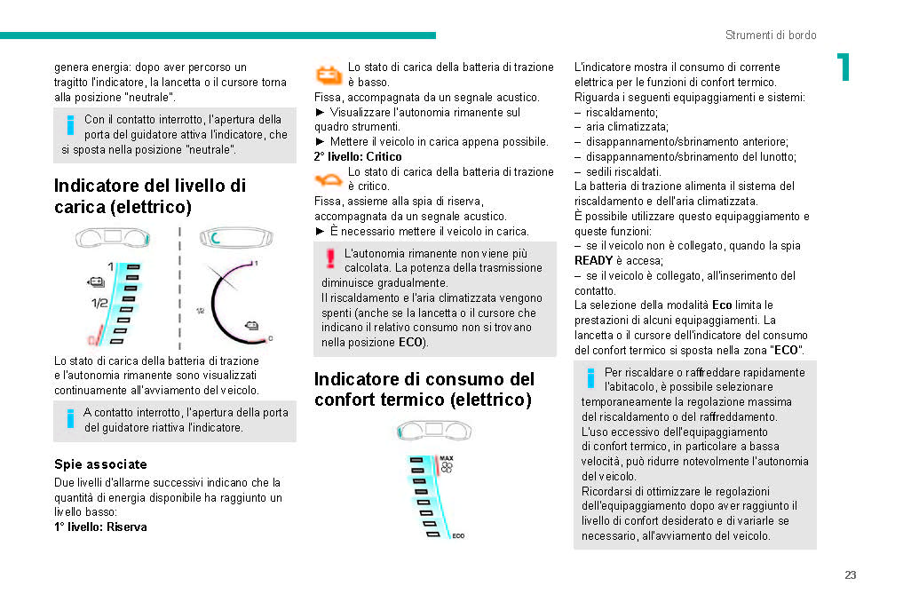2019-2020 Peugeot 208/e-208 Owner's Manual | Italian