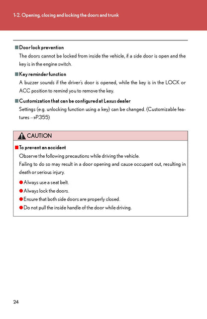 2008 Lexus SC 430 Owner's Manual | English