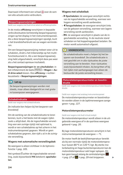 2018-2019 Audi A4/RS 4/S4 Owner's Manual | Dutch
