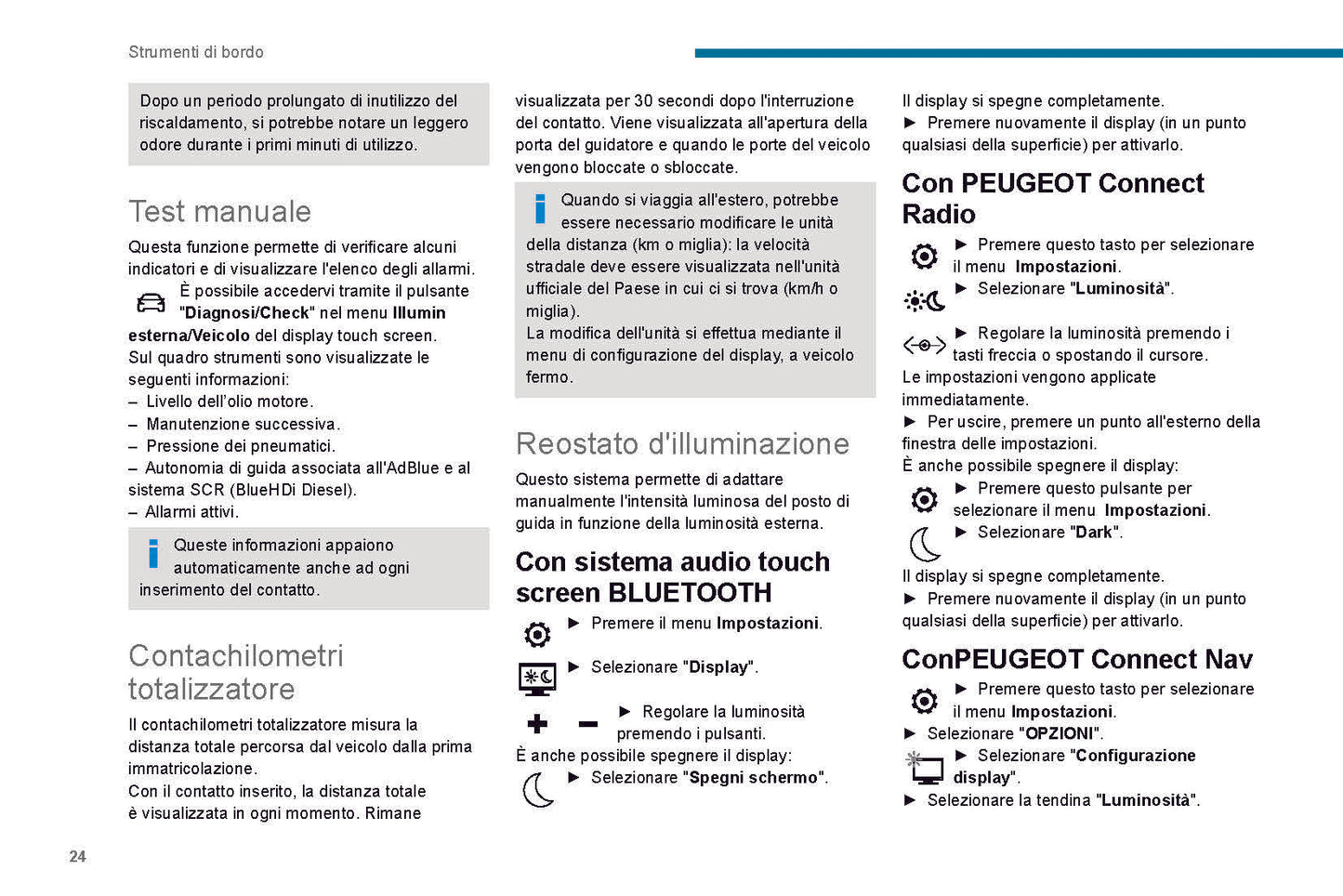 2019-2020 Peugeot 208/e-208 Owner's Manual | Italian