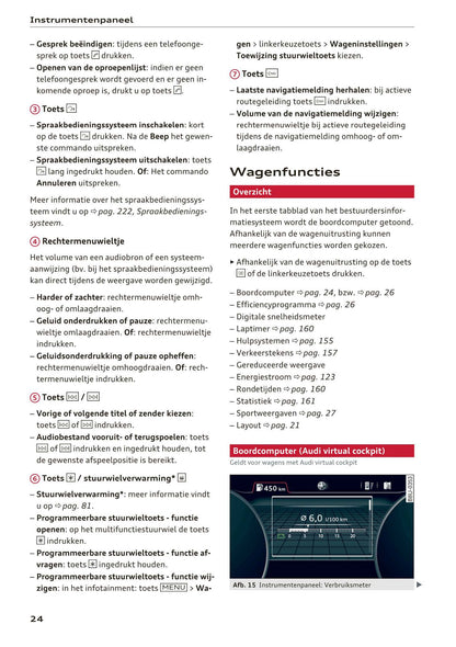 2016-2018 Audi A3/S3/RS 3 Bedienungsanleitung | Niederländisch