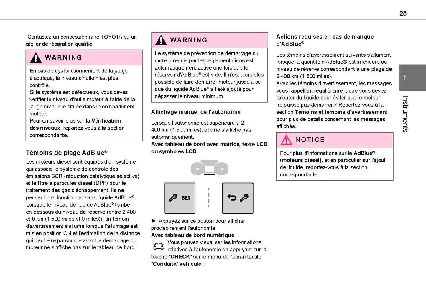 2021-2024 Toyota Proace City/Proace City Van/Proace City Verso Owner's Manual | French