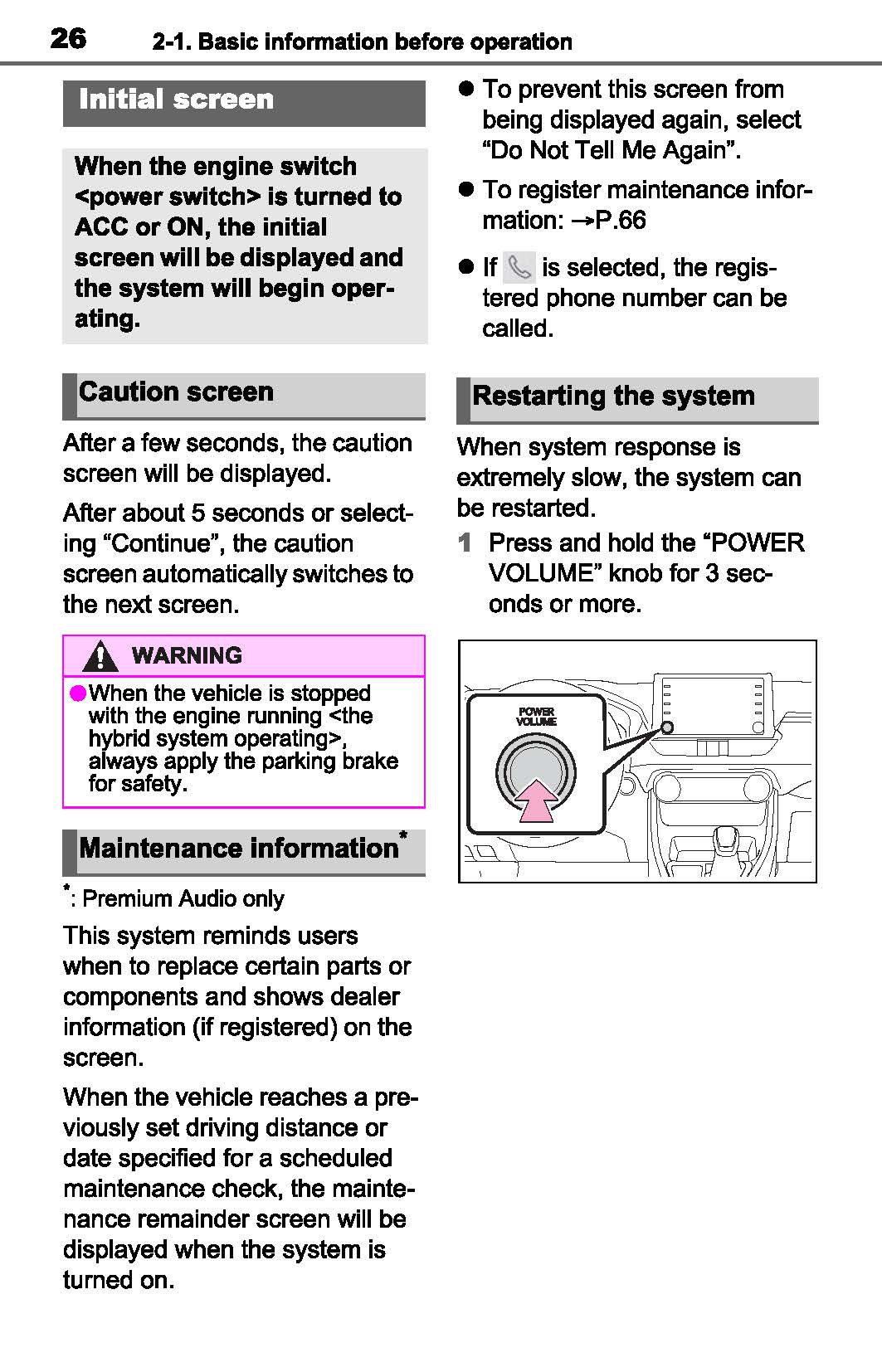 Toyota RAV4 Navigation And Multimedia System Owner's Manual 2019 - 2023