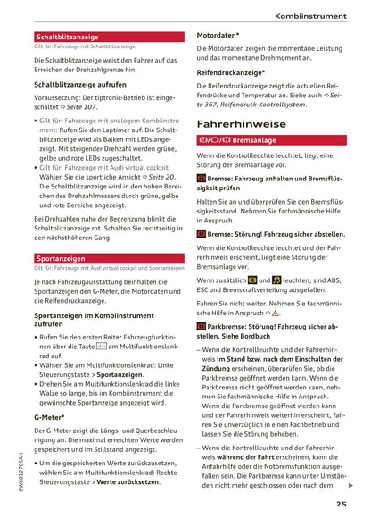 2017-2020 Audi A5 Bedienungsanleitung | Deutsch