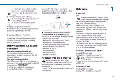 2019-2020 Peugeot 208/e-208 Owner's Manual | Italian