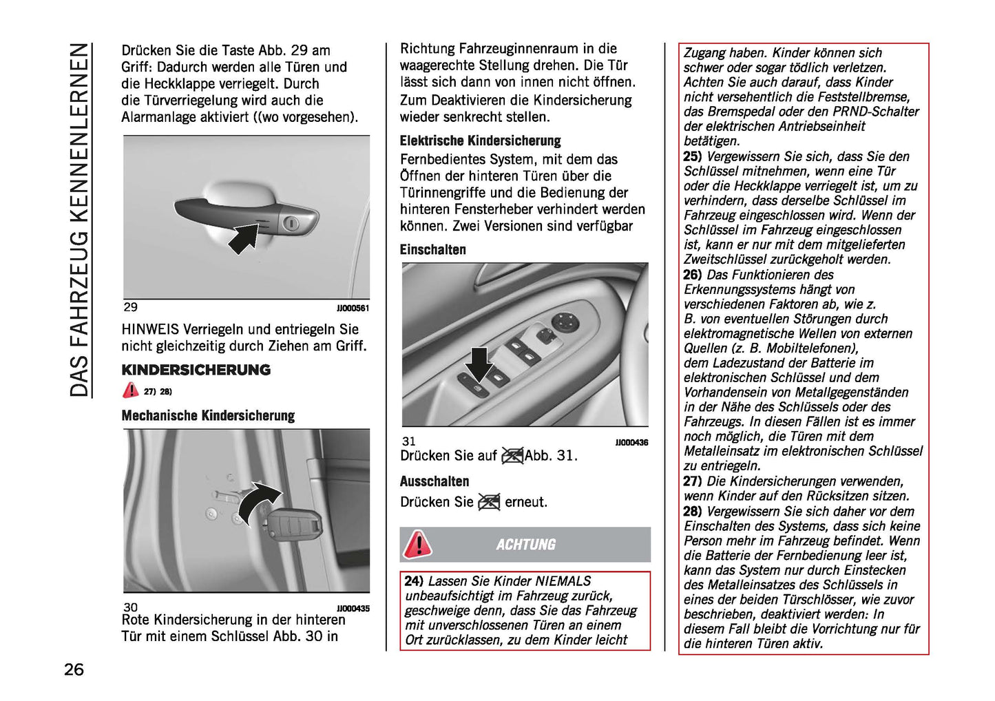 2023-2024 Jeep Avenger Owner's Manual | German