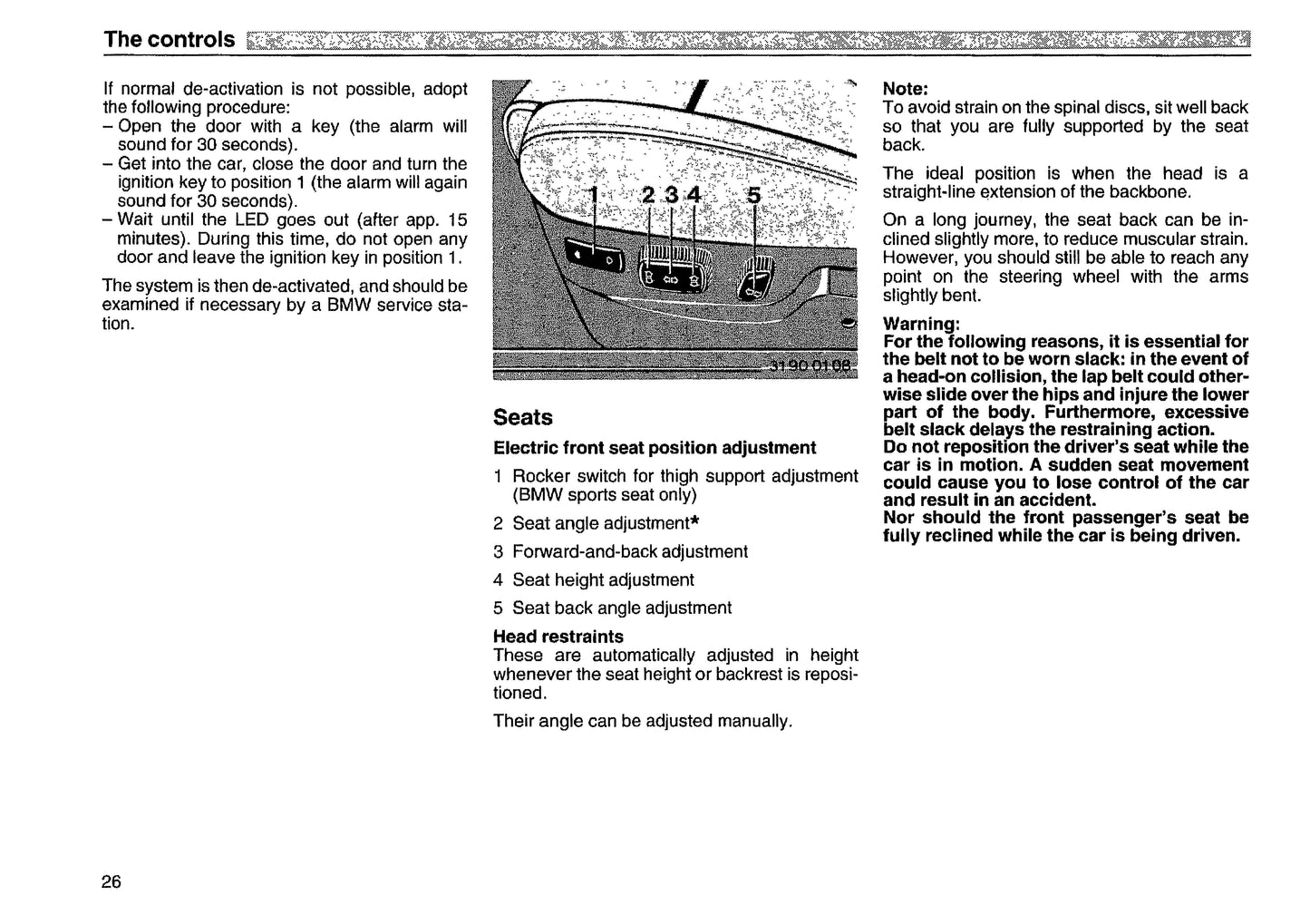 1993 BMW 8 Series Owner's Manual | English