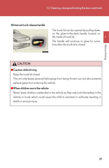 2008 Lexus SC 430 Owner's Manual | English