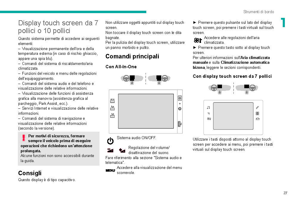 2019-2020 Peugeot 208/e-208 Owner's Manual | Italian