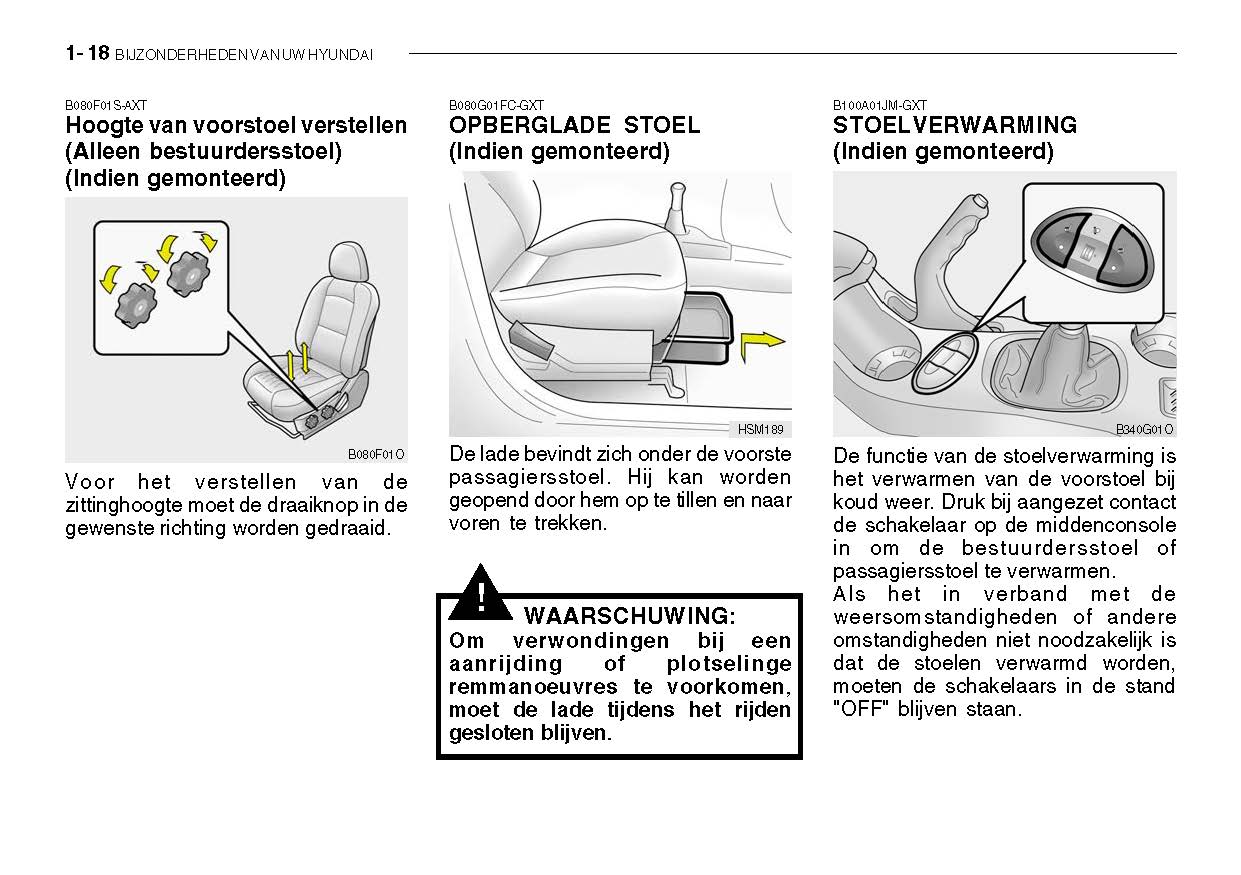 2005-2006 Hyundai Santa Fe Owner's Manual | Dutch