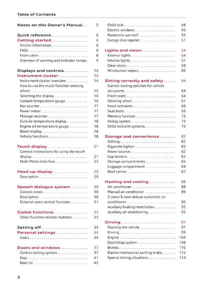 2020-2023 Audi A3 Limousine/A3 Sportback/A3 Sportback g-tron/S3 Limousine/S3 Sportback Owner's Manual | English