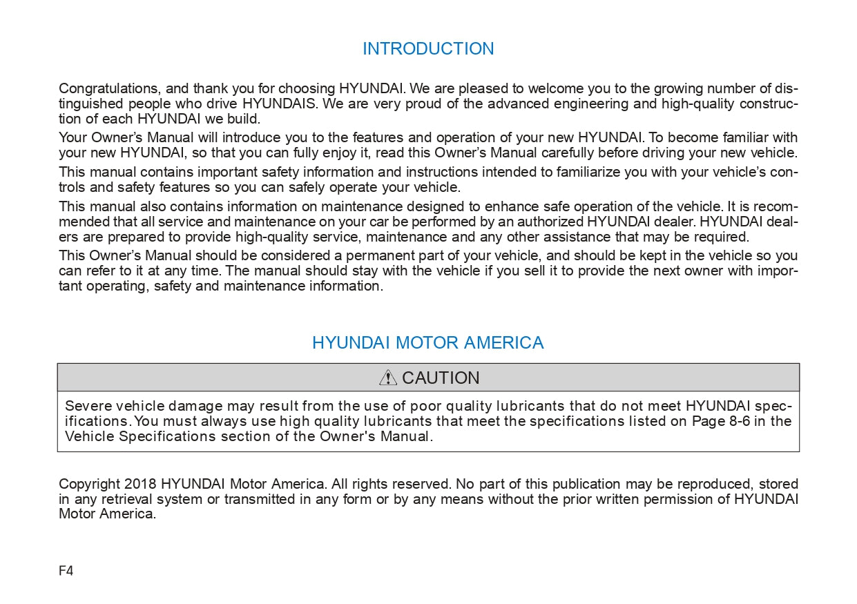 2018 Hyundai Ioniq Electric Owner's Manual | English