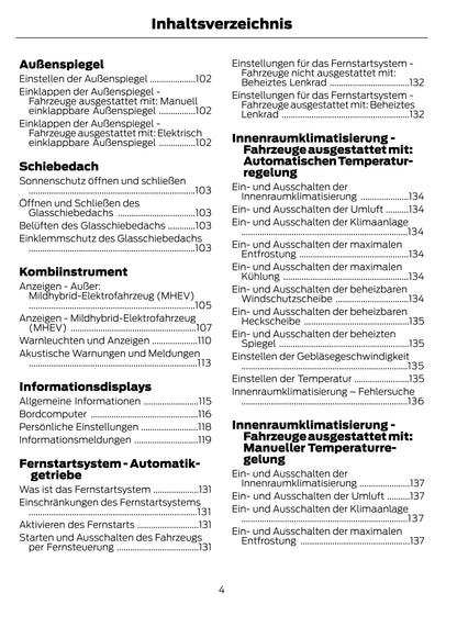 2021 Ford Fiesta Owner's Manual | German