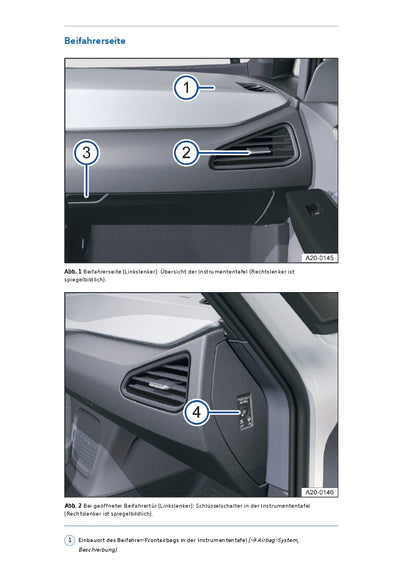 2020-2023 Volkswagen ID.3 Bedienungsanleitung | Deutsch