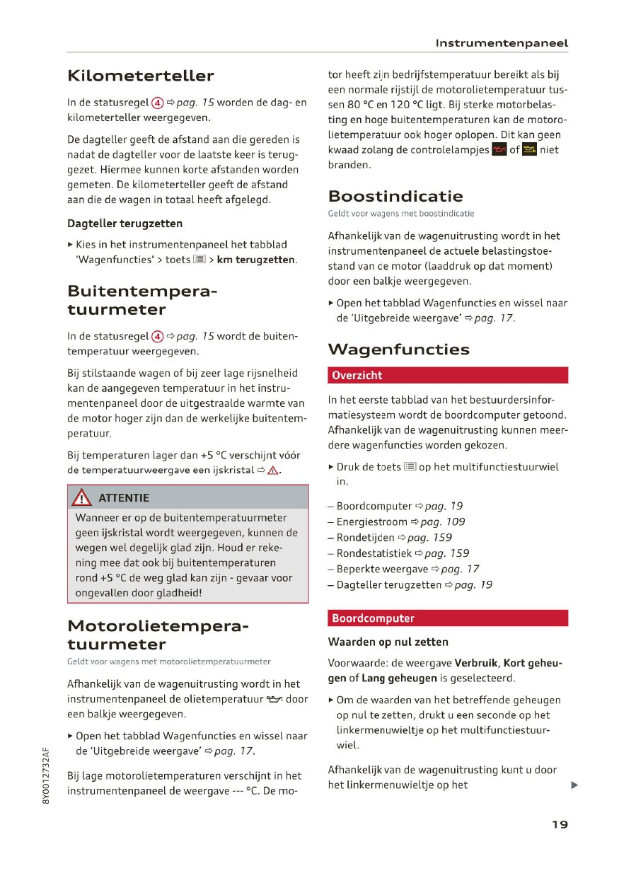 2020-2023 Audi A3 Owner's Manual | Dutch