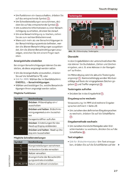 2020-2023 Audi A3 Limousine/A3 Sportback/A3 Sportback g-tron/S3 Limousine/S3 Sportback Owner's Manual | German